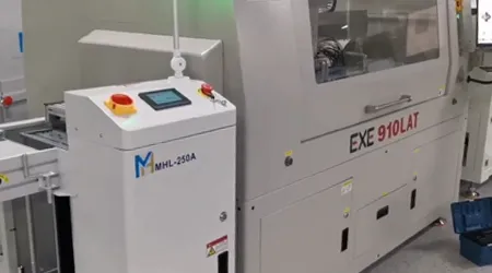 EXE 910LAT Online Dual-spindle PCB Depaneling Machine-Loading and Unloading Machine