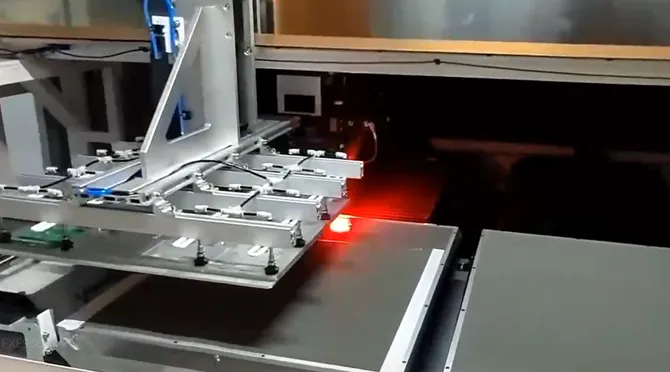 EXE 960AT Online Laser Depaneling Machine Video