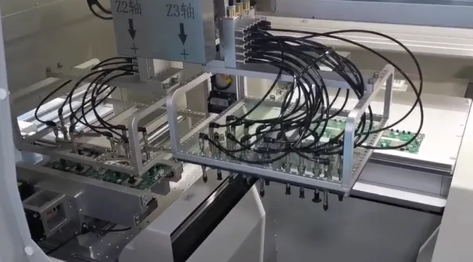 EXE 980AT Online Lower-cutting PCB Depaneling Machine Details Video