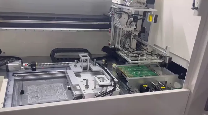 EXE 980AT Online Lower-cutting PCB Depaneling Machine Video